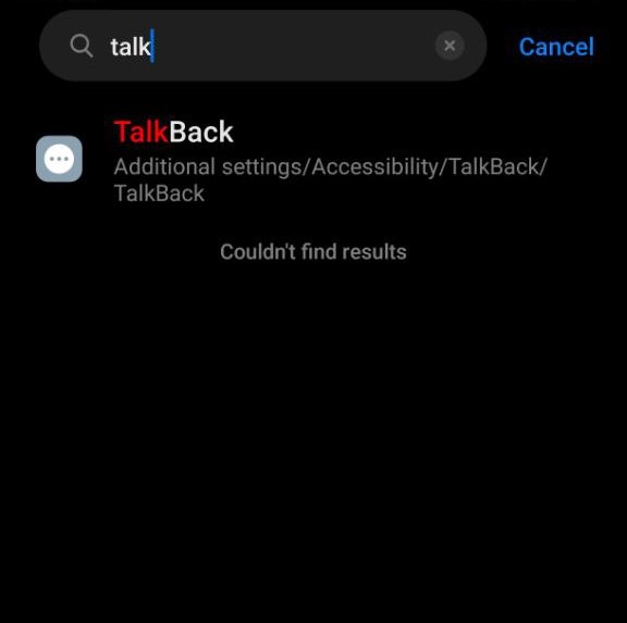 Talkback opcija na Android telefonu